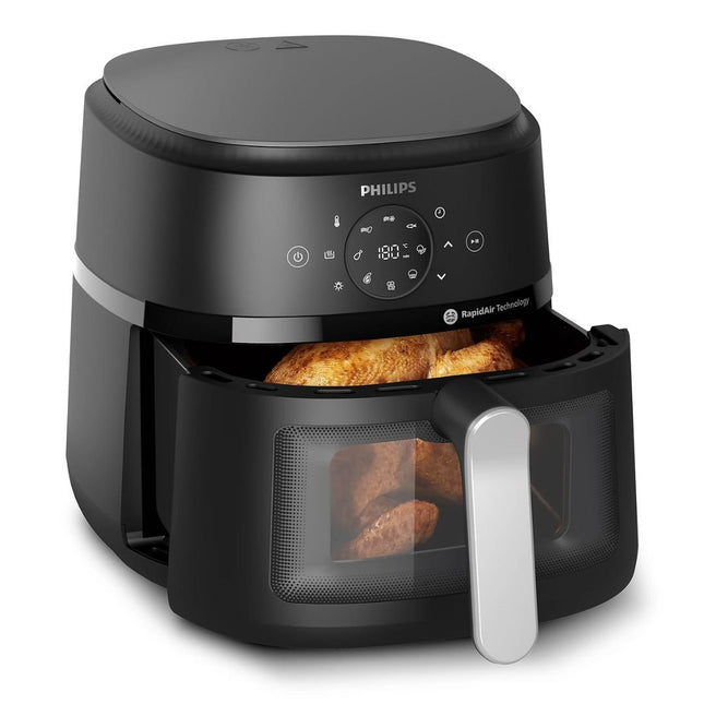 PHILIPS 2000 Series Airfryer Φριτέζα Αέρος 1700W με Χωρητικότητα Κάδου 6.2L, Παράθυρο Παρακολούθησης & 13 Λειτουργίες για Απόλυτο Έλεγχο