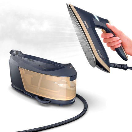 PHILIPS PerfectCare Series 6000 Σύστημα Σιδερώματος 8B 2400W 1.8L με Γεννήτρια Ατμού & Τεχνολογία OptimalTEMP Χρώμα Μαύρο PSG6066/20
