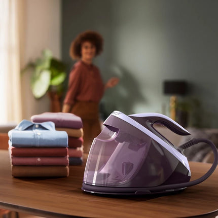 PHILIPS PerfectCare Series 7000 Σύστημα Σιδερώματος 8B 2100W 1.8L με Γεννήτρια Ατμού & Εξαιρετικά Ελαφρύ Σίδερο Χρώμα Μώβ PSG7050/30