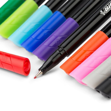 BIC Intensity Fine Σετ 6 Χρωματιστά Fineliners με Πολύ Λεπτή Μύτη 0.4 mm
