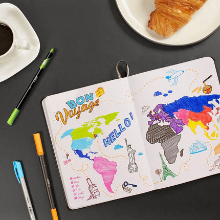 BIC Intensity Fine Pastel Σετ 6 Fineliners με Πολύ Λεπτή Μύτη 0.4 mm σε Παστέλ Αποχρώσεις