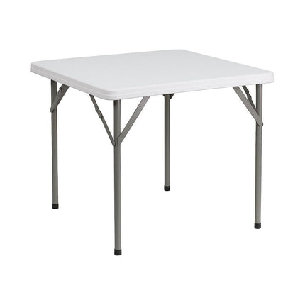 Τετράγωνο πτυσσόμενο τραπέζι 88x88cm από ανοξείδωτο χάλυβα