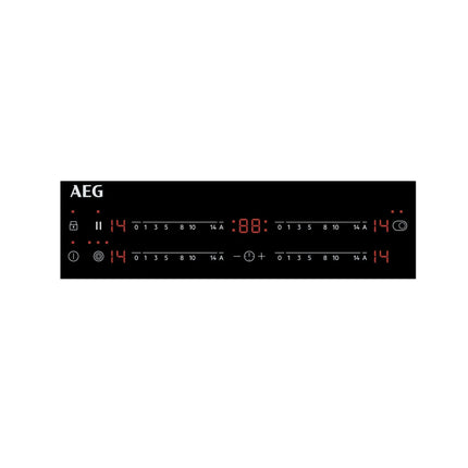 AEG Κεραμική Εστία 60cm με Επεκτεινόμενη Οβάλ Ζώνη & Χειρισμό Αφής ORO64A07FB, Μαύρη