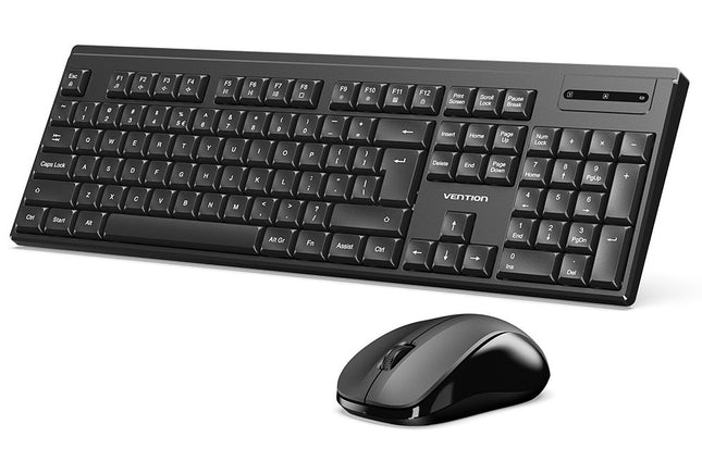 Vention Keyboard and Mouse Combo Wireless Silent Slim Full Size KTZB0-EN
