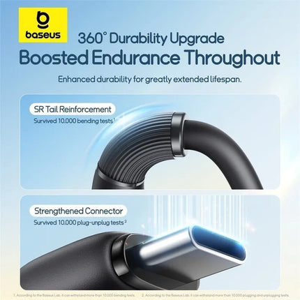 Baseus Cable 3in1 USB-C/Micro/Ligh Ultra Fast Series 1.3m Black