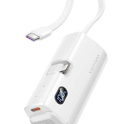 Vention Powerbank 4800mAh 22.5W Foldable Lightning White FHRW0