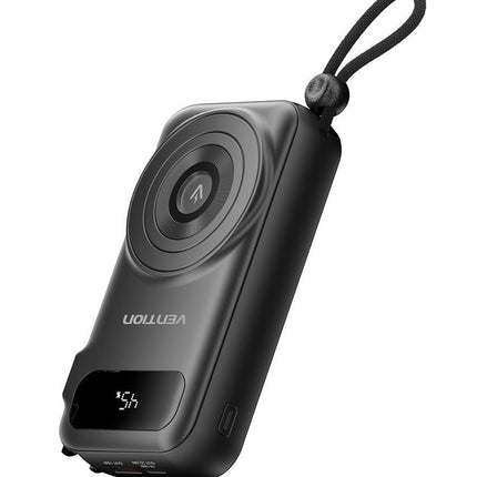 Vention Powerbank Wireless+Travel Charger 6in1 10000mAh Black FHXB0