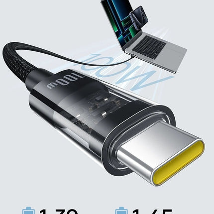 Baseus Cable USB-C to USB-C Gem Series 100W 1.0m Black