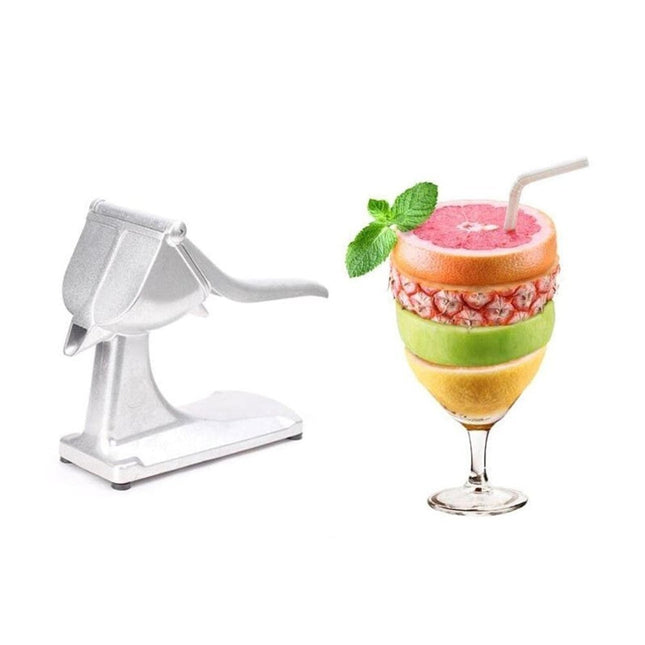 Αποχυμωτής Πρέσα – Στίφτης Χειρός Λεμονιού / Πορτοκαλιού και άλλων Εσπεριδοειδών σε Ασημί Χρώμα