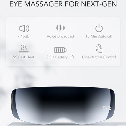 SKG Eye Massager Vibration (Incl.Temples)-Hot Compress-Music E7-EN