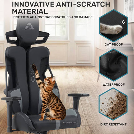 Armaggeddon EXO-III Salt Flat Καρέκλα Γραφείου Gaming Chair PU Leather με 3D Armrests, Ανάκλιση 135° & Αντοχή έως 150kg Salt Flat