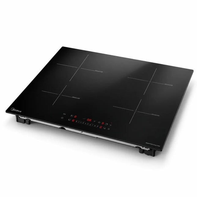 MIDEA Εντοιχιζόμενη Επαγωγική Εστία 60cm, 4 Ζώνες, 7400W, Even Pro, Wi-Fi, Booster, Touch Control MIH744E325GK, Μαύρη