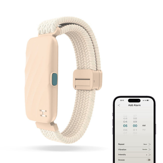 HoMedics Wakeband Vibrating Alarm Wristband Cream SS-WB100CE-WW