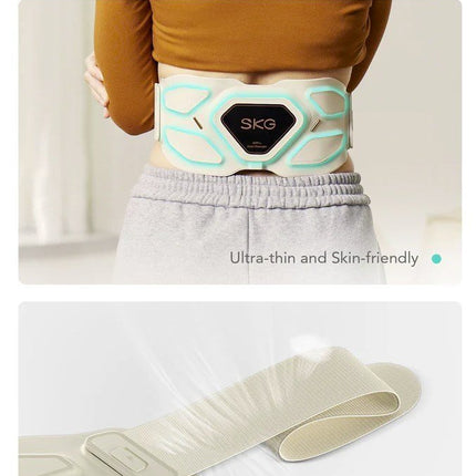 SKG Waist Massager Hot Compress-TENS-Vibration-Moxib & APP W9 Pro