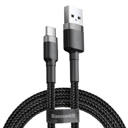 Baseus Cafule Braided Type-C Cable 2.0A 2.0m Grey