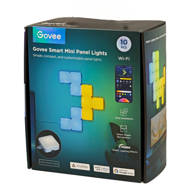 Govee Gaming Smart Mini Panel Lights (10pcs)