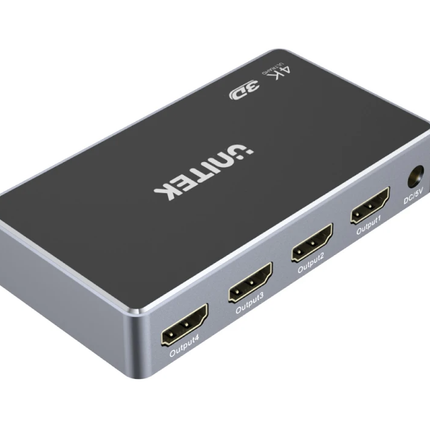 Unitek V1109A 4K HDMI Splitter 1 In-4 Out Black/Space Grey