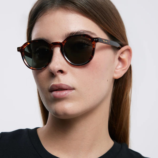 MELLER ACHAWEN Unisex Γεωμετρικά Γυαλιά Ηλίου με Ανάγλυφο Σκελετό Ταρταρούγα και Πράσινους Polarized Φακούς UV400 ACH-TIGOLI Tigris Olive