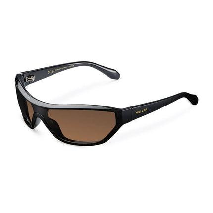 MELLER ADE Unisex Περιμετρικά Γυαλιά Ηλίου Cat-Eye με Μαύρο Σκελετό και Καφέ Φακούς UV400 ADE-TUTKAKAO Black Kakao