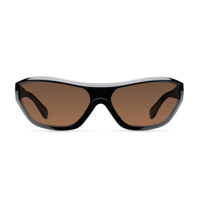 MELLER ADE Unisex Περιμετρικά Γυαλιά Ηλίου Cat-Eye με Μαύρο Σκελετό και Καφέ Φακούς UV400 ADE-TUTKAKAO Black Kakao