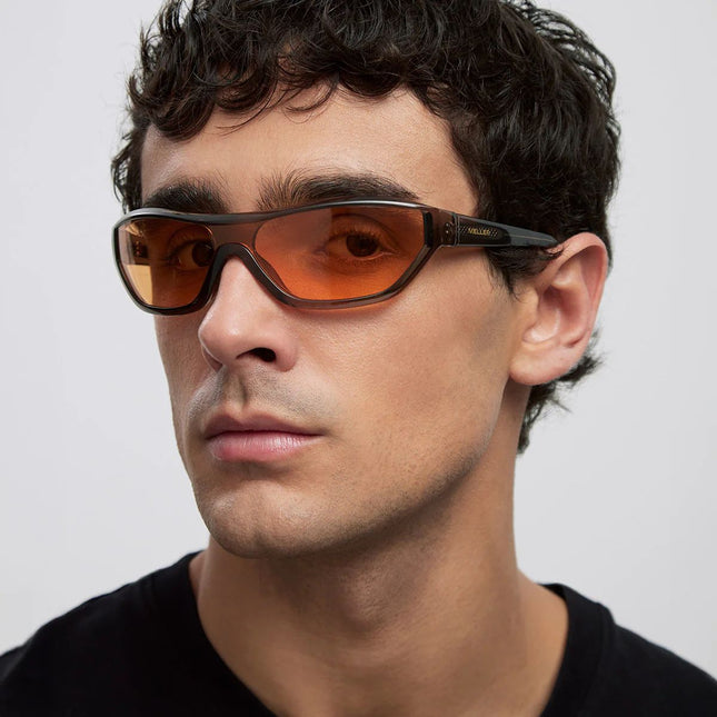 MELLER ADE Unisex Περιμετρικά Γυαλιά Ηλίου Cat-Eye με Καμηλό Σκελετό και Πορτοκαλί Φακούς UV400 ADE-CAMELORANGE Camel Orange
