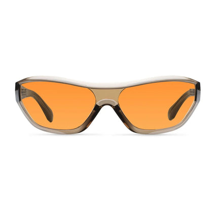 MELLER ADE Unisex Περιμετρικά Γυαλιά Ηλίου Cat-Eye με Καμηλό Σκελετό και Πορτοκαλί Φακούς UV400 ADE-CAMELORANGE Camel Orange