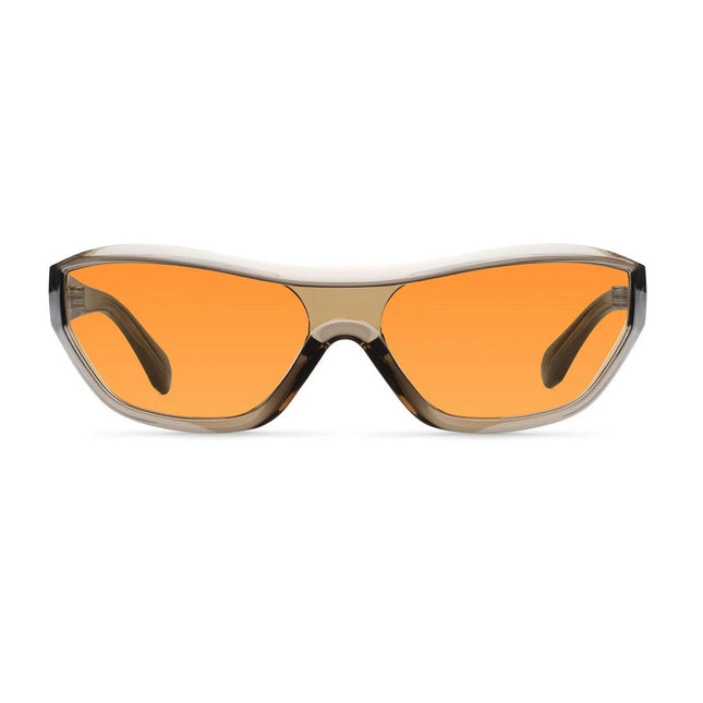 MELLER ADE Unisex Περιμετρικά Γυαλιά Ηλίου Cat-Eye με Καμηλό Σκελετό και Πορτοκαλί Φακούς UV400 ADE-CAMELORANGE Camel Orange