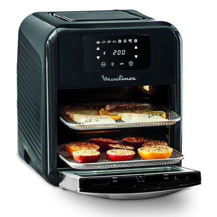 MOULINEX Easy Fry Oven & Grill Πολυλειτουργική Φριτέζα Αέρος, Ψησταριά & Φούρνος 2000W με XXL Χωρητικότητα 11L, 8 Προγράμματα, Τεχνολογία Grill & Extra Crisp AL501810
