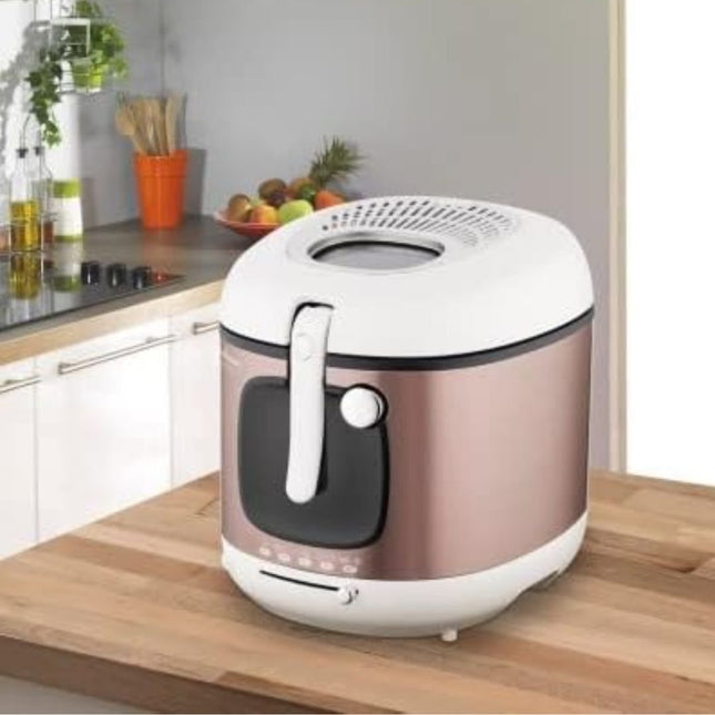 MOULINEX Mega XXL Φριτέζα Λαδιού 1900W με Αντικολλητικό Αποσπώμενο Κάδο 3.3L, Ρυθμιζόμενο Θερμοστάτη & Φίλτρο Κατά των Οσμών AM481010