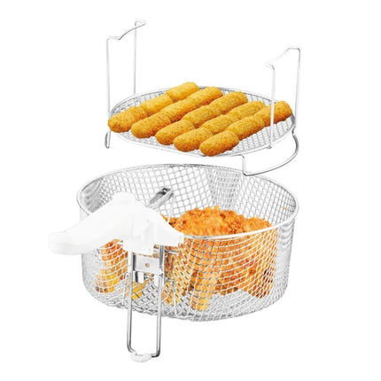 MOULINEX Mega XXL Φριτέζα Λαδιού 1900W με Αντικολλητικό Αποσπώμενο Κάδο 3.3L, Ρυθμιζόμενο Θερμοστάτη & Φίλτρο Κατά των Οσμών AM481010