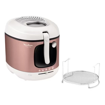 MOULINEX Mega XXL Φριτέζα Λαδιού 1900W με Αντικολλητικό Αποσπώμενο Κάδο 3.3L, Ρυθμιζόμενο Θερμοστάτη & Φίλτρο Κατά των Οσμών AM481010