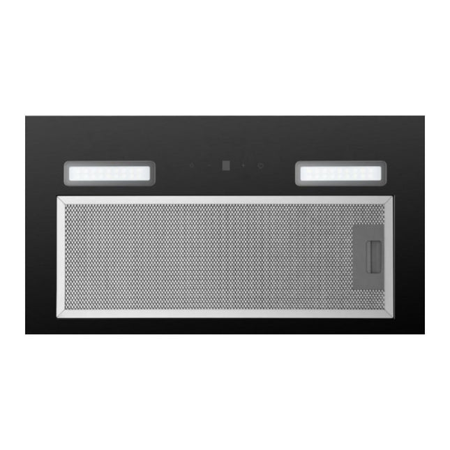 Midea Εντοιχιζόμενος Απορροφητήρας 60cm με Touch Control, 630 m³/h, & LED Φωτισμός, Inox & MH52B13250GB Μαύρο