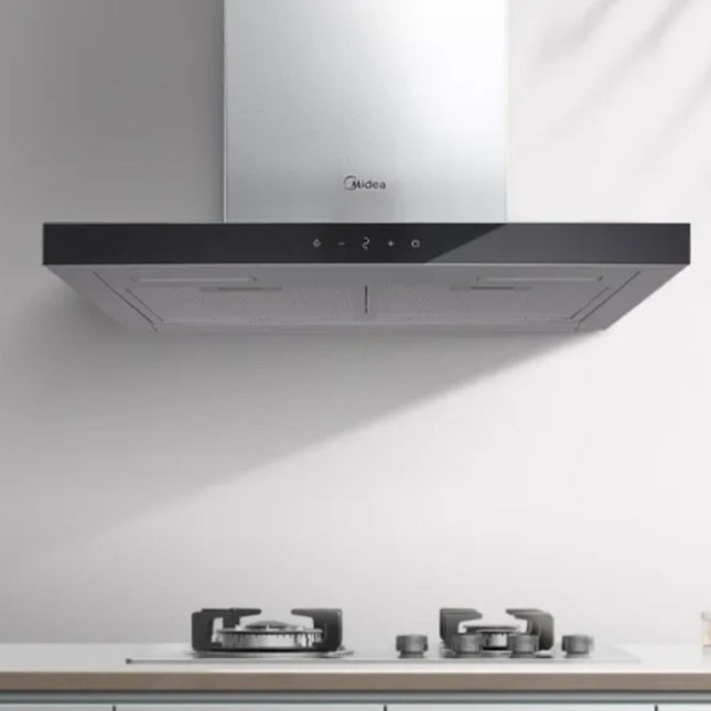 Midea Επιτοίχιος Απορροφητήρας 60cm με Touch Control, Hand Wave, 805 m³/h & Ενεργειακής Κλάσης Α, MH60B4300B Inox