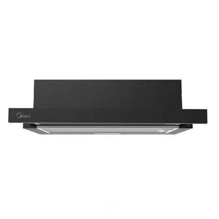 Midea Συρόμενος Απορροφητήρας 60cm 400m³/h Μαύρος με Φίλτρα Άνθρακα & LED Φωτισμό, 60L03-B Μαύρο