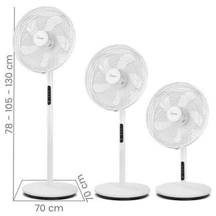 Ardes Huracan 3 σε 1 Πολυλειτουργικός Ανεμιστήρας 45cm με 4 Ταχύτητες, Χρονοδιακόπτη και Τηλεχειριστήριο AR5PR4003 Λευκό