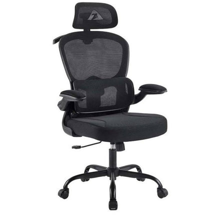 Armaggeddon VERTEBRAE V3 Καρέκλα Γραφείου Mesh με 3D Headrest & Ρυθμιζόμενη Οσφυϊκή Στήριξη, Μαύρη