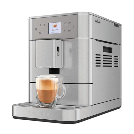 KitchenAid KF6 Πλήρως Αυτόματη Μηχανή Espresso με 7 Ρυθμίσεις Άλεσης, 15 Συνταγές & Αφρόγαλα 5KES8556BSX Inox