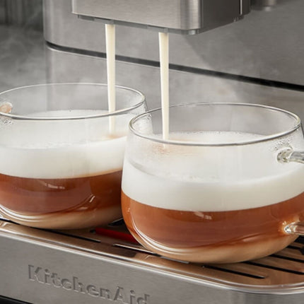 KitchenAid KF7 Πλήρως Αυτόματη Μηχανή Espresso με Οθόνη Αφής και 20+ Συνταγές 5KES8557BBK Cast Iron Black