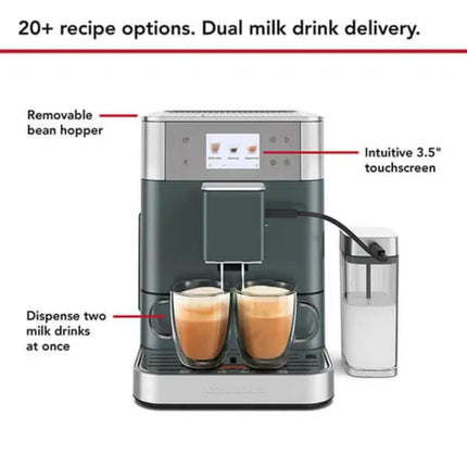 KitchenAid KF7 Πλήρως Αυτόματη Μηχανή Espresso με 20+ Συνταγές και Δοχείο Γάλακτος 790ml 5KES8557BJP Juniper