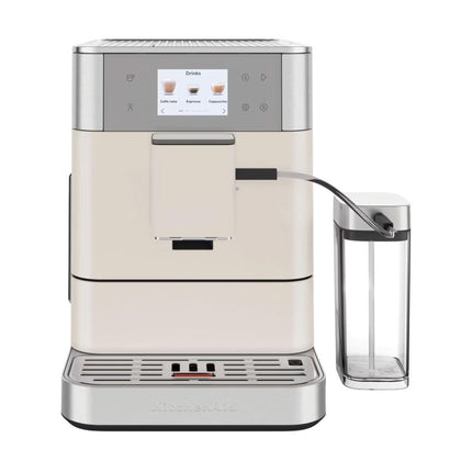 KitchenAid KF7 Πλήρως Αυτόματη Μηχανή Espresso με Δοχείο Γάλακτος, Δοχείο Κόκκων, 7 Ρυθμίσεις και Πάνω από 20 Επιλογές Συνταγών 5KES8557BPL Porcelain White