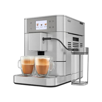 KitchenAid KF7 Πλήρως Αυτόματη Μηχανή Espresso με Δοχείο Γάλακτος, 7 Ρυθμίσης Άλεσης και 20 Επιλογές Συνταγών 5KES8557BSX Inox