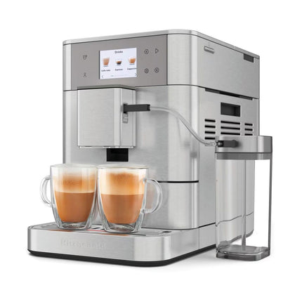 KitchenAid KF7 Πλήρως Αυτόματη Μηχανή Espresso με Δοχείο Γάλακτος, Οθόνη Αφής, 7 Ρυθμίσεις Άλεσης και 20+ Συνταγές 5KES8557BSX Inox