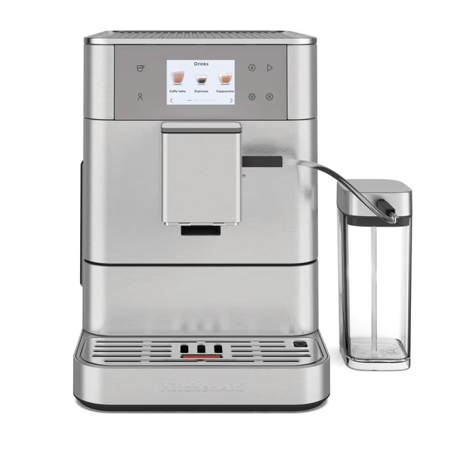 KitchenAid KF7 Πλήρως Αυτόματη Μηχανή Espresso με Δοχείο Γάλακτος, Οθόνη Αφής, 7 Ρυθμίσεις Άλεσης και 20+ Συνταγές 5KES8557BSX Inox