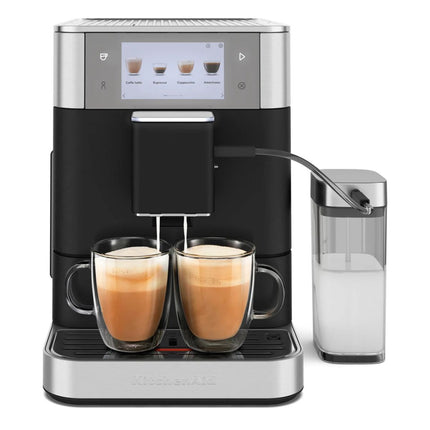 KitchenAid KF8 Πλήρως Αυτόματη Μηχανή Espresso με Δοχείο Γάλακτος, Οθόνη Αφής, 7 Ρυθμίσεις Άλεσης και 40+ Συνταγές 5KES8558BBK Cast Iron Black