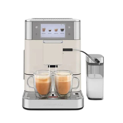 KitchenAid KF8 Πλήρως Αυτόματη Μηχανή Espresso με Δοχείο Γάλακτος, Δοχείο Κόκκων και Πάνω από 40 Επιλογές Συνταγών 5KES8558BPL Porcelain White