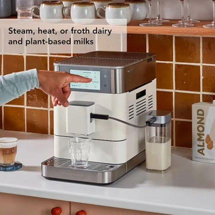 KitchenAid KF8 Πλήρως Αυτόματη Μηχανή Espresso με Δοχείο Γάλακτος, Δοχείο Κόκκων και Πάνω από 40 Επιλογές Συνταγών 5KES8558BPL Porcelain White