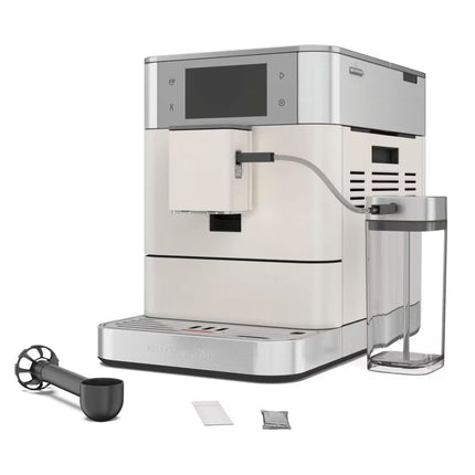 KitchenAid KF8 Πλήρως Αυτόματη Μηχανή Espresso με Δοχείο Γάλακτος, Οθόνη Αφής, 7 Ρυθμίσεις Άλεσης και 40+ Συνταγές 5KES8558BPL Porcelain White