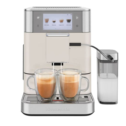 KitchenAid KF8 Πλήρως Αυτόματη Μηχανή Espresso με Δοχείο Γάλακτος, Οθόνη Αφής, 7 Ρυθμίσεις Άλεσης και 40+ Συνταγές 5KES8558BPL Porcelain White