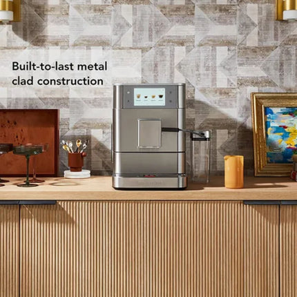 KitchenAid KF8 Πλήρως Αυτόματη Μηχανή Espresso με Δοχείο Γάλακτος, 40 Επιλογές Συνταγών και 7 Ρυθμίσεις Άλεσης 5KES8558BSX Inox