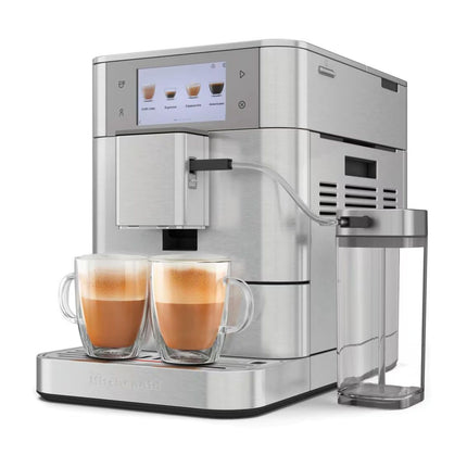 KitchenAid KF8 Πλήρως Αυτόματη Μηχανή Espresso με Δοχείο Γάλακτος, Οθόνη Αφής, 7 Ρυθμίσεις Άλεσης και 40+ Συνταγές 5KES8558BSX Inox
